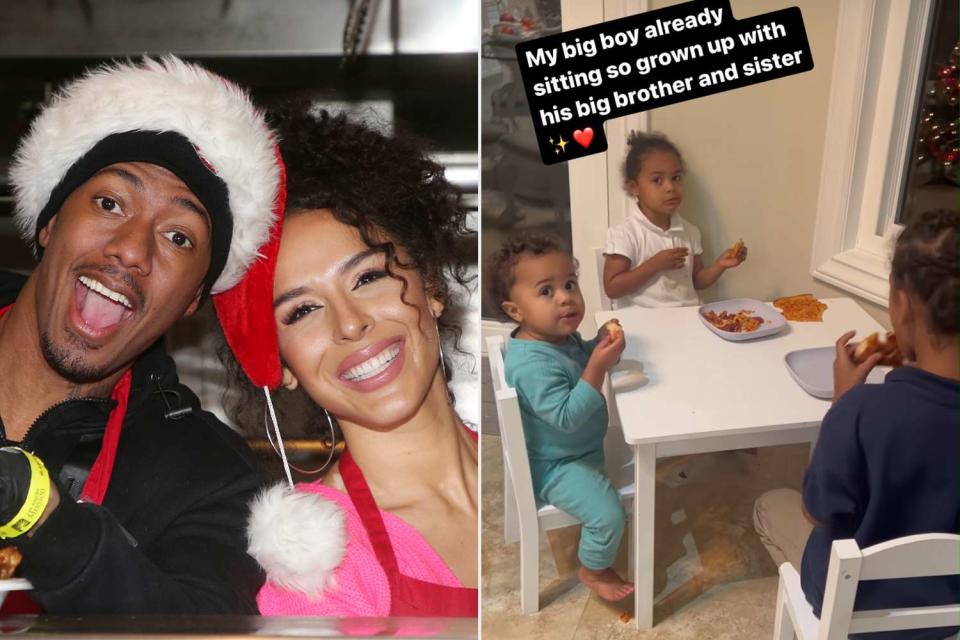 <p>Faye Sadou/MediaPunch/IPx/AP; Brittany Bell/Instagram</p> Nick Cannon and Brittany Bell (L), Cannon and Bell