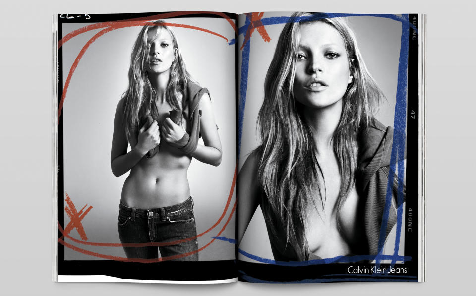 Calvin Klein, ads, campaign, Kate Moss modeling, mert alas and marcus piggot photos, ck jeans