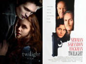 <b>Twilight (2008) / Twilight (1998) </b><br><br> ‘Twi-hards’, no matter how much you love the blood-sucking franchise, don’t be tempted to buy the 1998 version of ‘Twilight’. Somehow we think a Gene Hackman/Paul Newman thriller about a retired ex-cop who lives with a rich actor dying from cancer isn’t up your alley. The 15 certificate could be a hindrance too.