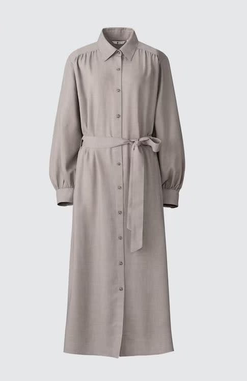 Uniqlo Belted Shirt Dress (Photo via Uniqlo)