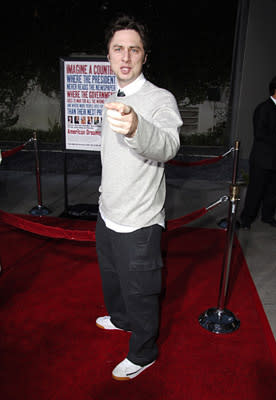 Zach Braff at the LA premiere of Universal's American Dreamz