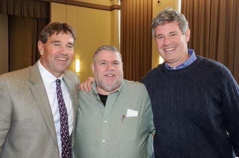 Colin Casey (center) with Harry Flaherty (left) and Kyle Flaherty (right) in an undated photo.