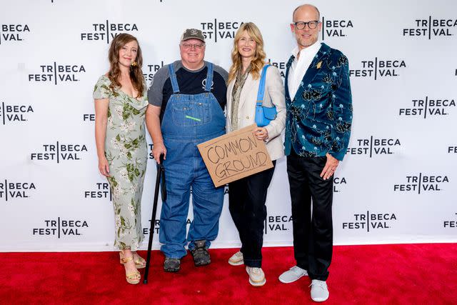 <p>Roy Rochlin/Getty</p> From left: Rebeca Tickell, Gabe Brown, Laura Dern and Josh Tickell at the 2023 Tribeca Festival on June 11, 2023.