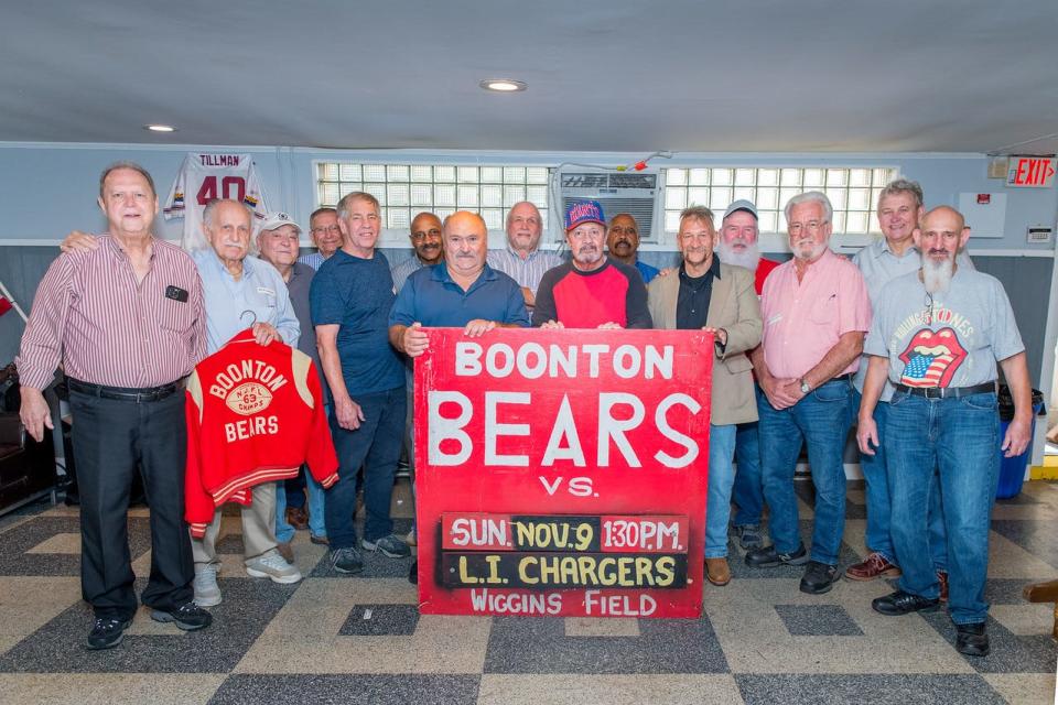 Boonton Bears veterans gathered at the Butler VFW on Sept. 16 for a rare reunion. "They would come into town tough, being from the city," Hawkins said of the competition. "And we would put a whuppin' on them."