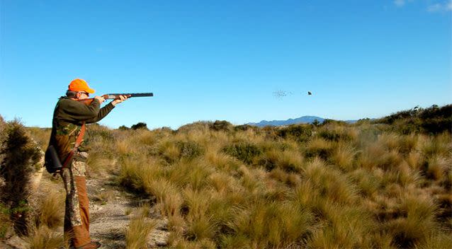 Robert Borsak during a hunting expedition in Tasmania. Photo: Facebook