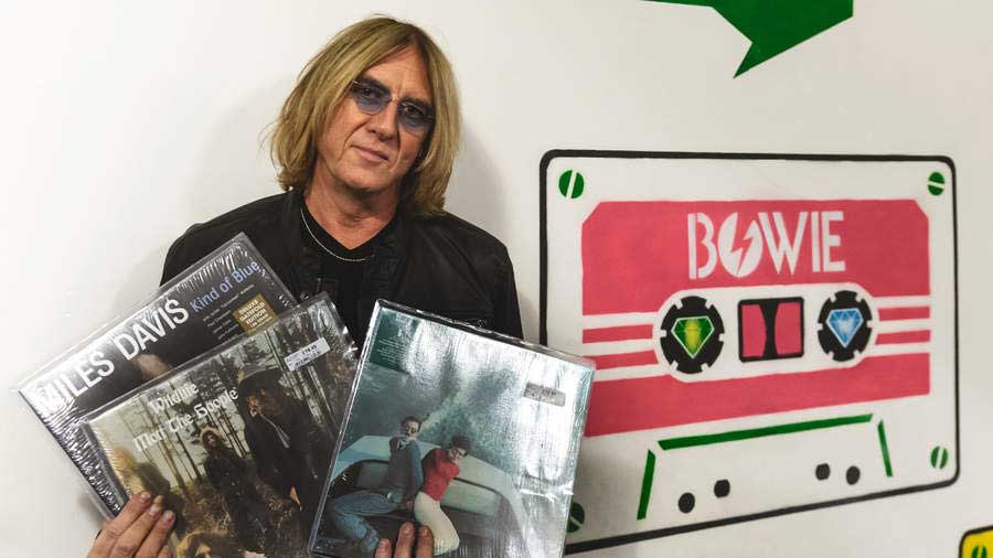 Joe Elliott at Sister Ray Records in London