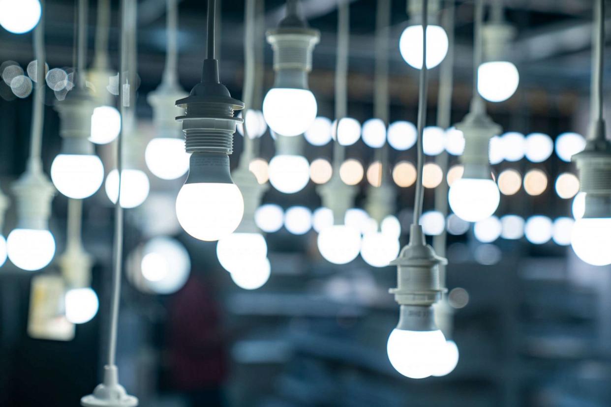 PHOTO: LED lamps with blue light. (STOCK PHOTO/Getty Images)