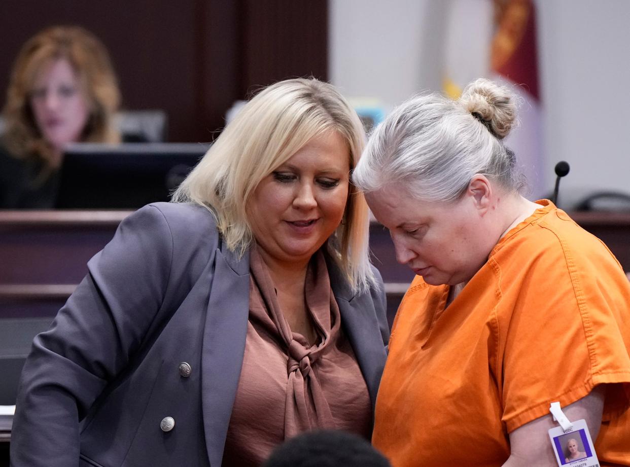 Tammy Sytch in court for a hearing before Judge Karen Foxman at the S. James Foxman Justice Center in Daytona Beach, Wednesday, Aug. 16, 2023. 