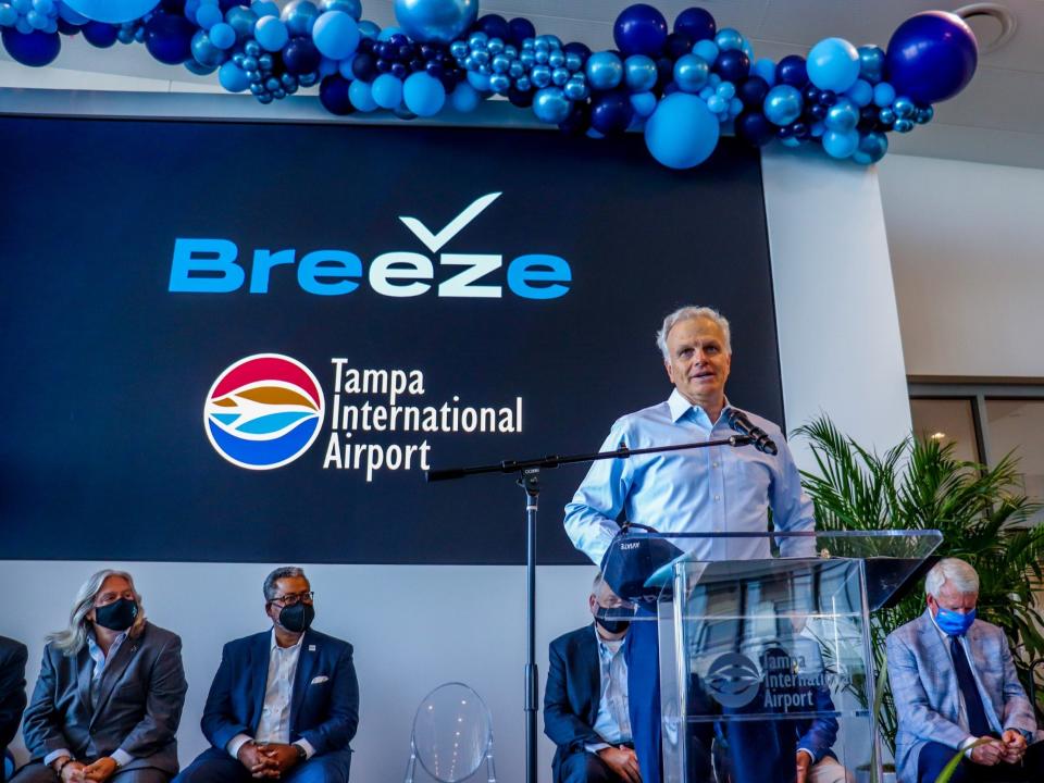 Breeze Airways Inaugural Flight David Neeleman