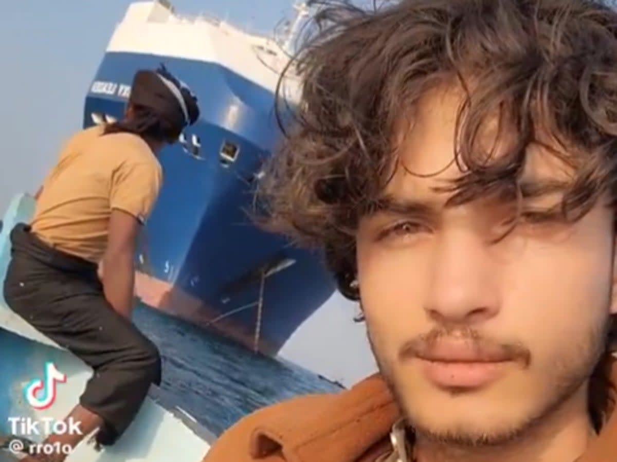 The Yemeni social media influencer has been nicknamed ‘Timhouthi Chalamet’  (TikTok/@rro1o)