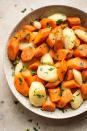 <p>Get the <a href="https://www.saltandlavender.com/instant-pot-parsnips-and-carrots/" rel="nofollow noopener" target="_blank" data-ylk="slk:Instant Pot Parsnips & Carrots;elm:context_link;itc:0;sec:content-canvas" class="link ">Instant Pot Parsnips & Carrots</a> recipe. </p><p>Recipe from <a href="https://www.saltandlavender.com/" rel="nofollow noopener" target="_blank" data-ylk="slk:Salt & Lavender;elm:context_link;itc:0;sec:content-canvas" class="link ">Salt & Lavender</a>. </p>