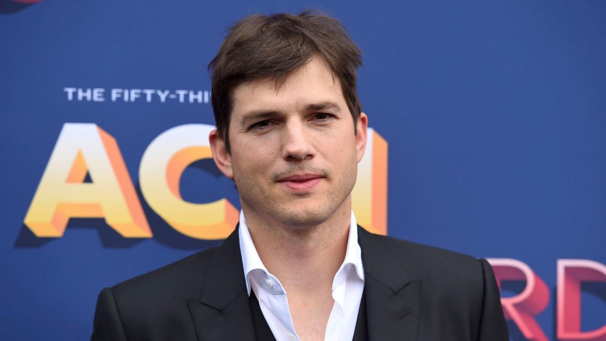 Mandatory Credit: Photo by Jordan Strauss/Invision/AP/Shutterstock (9630009bx)Ashton Kutcher arrives at the 53rd annual Academy of Country Music Awards at the MGM Grand Garden Arena, in Las Vegas53rd Annual Academy Of Country Music Awards - Arrivals, Las Vegas, USA - 15 Apr 2018.