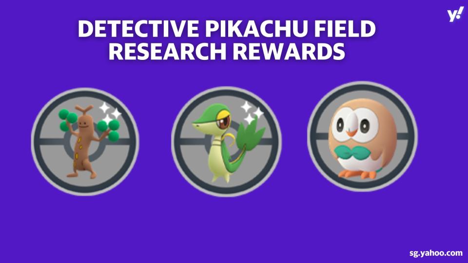 Complete the field research tasks to get Sudowoodo, Snivy, and Rowlet. (Photo: Niantic)