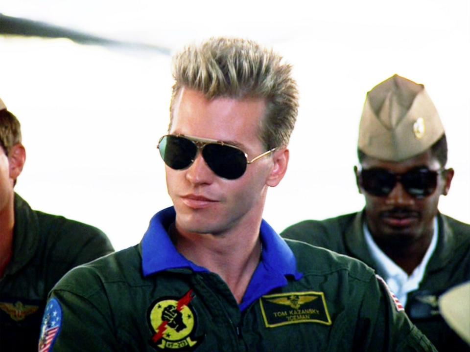 Val Kilmer as Iceman in "Top Gun."