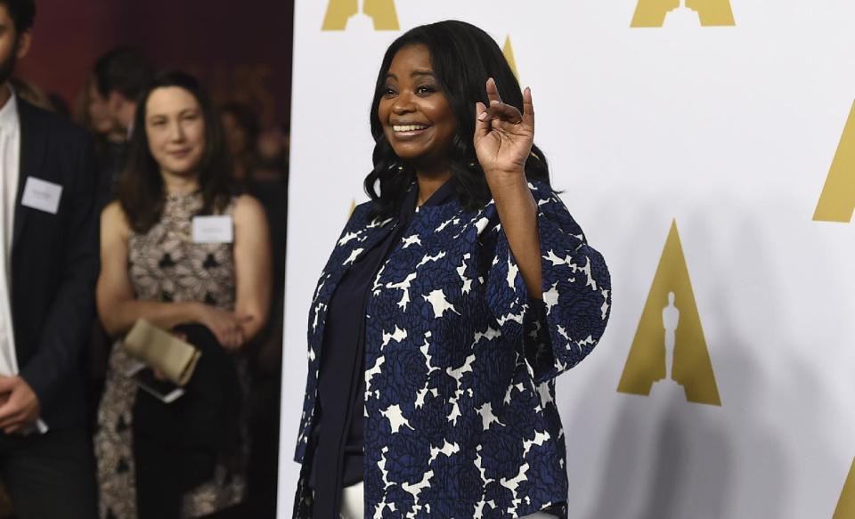 Octavia Spencer arrives at the 89th Academy Awards Nominees Luncheon at The Beverly Hilton Hotel on Monday, Feb. 6, 2017, in Beverly Hills, Calif. (Photo by Jordan Strauss/Invision/AP)