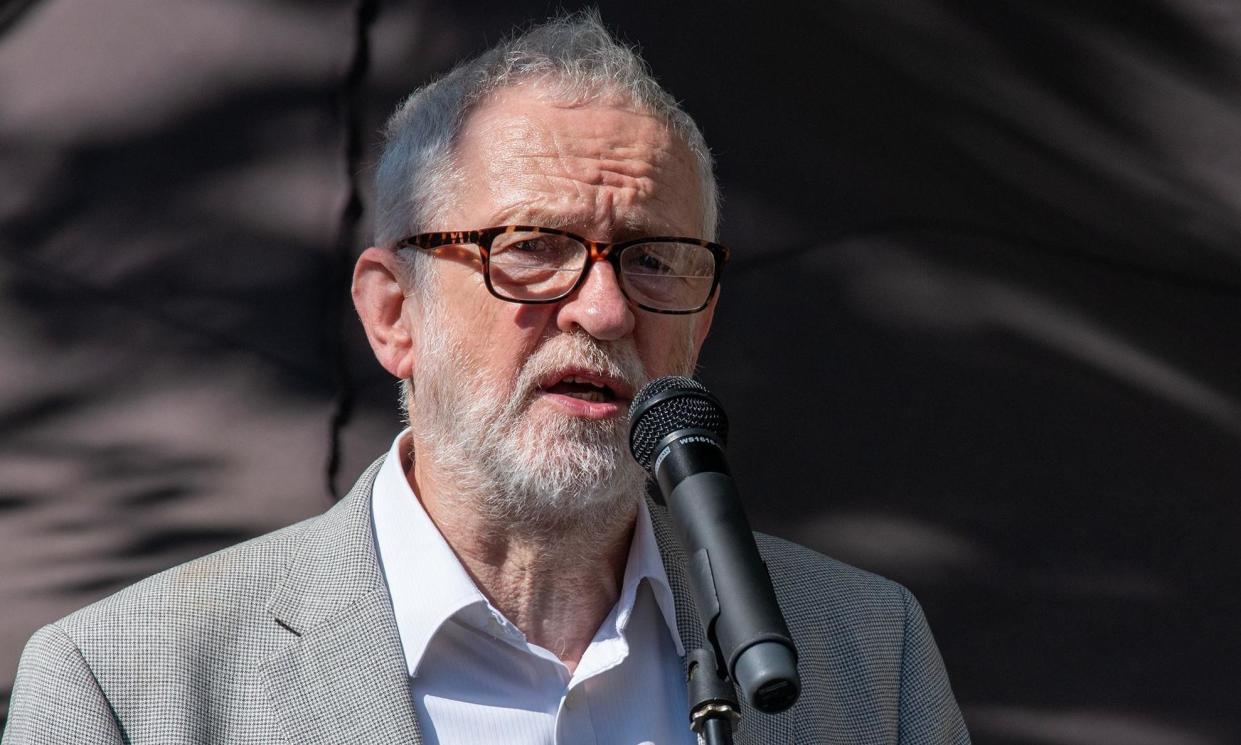 <span>Corbyn’s allies say research suggests he commands a personal vote seven times higher than the average constituency MP.</span><span>Photograph: Krisztián Elek/Sopa Images/Rex/Shutterstock</span>