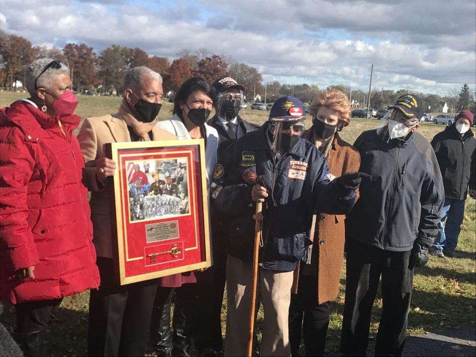 On Lt. Col. Alexander Jefferson's 100th birthday, the city of Detroit rededicated Jefferson Field in his honor and unveiled plans to erect a statue and plaza in his name.