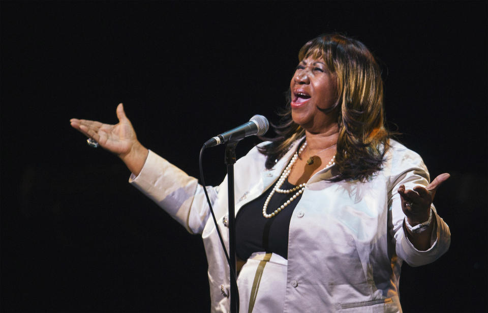 Aretha Franklin performing in New York City on Sept. 18, 2012.&nbsp; (Photo: Lucas Jackson / Reuters)