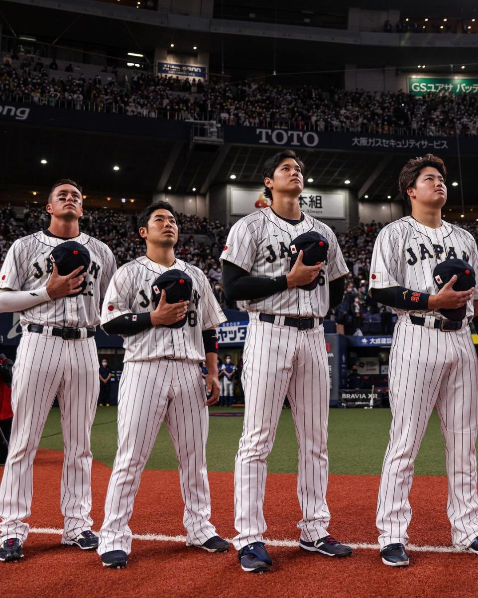 Lars Nootbaar在去年經典賽與大谷翔平當日本隊隊友。（圖／翻攝自Lars Nootbaar IG）