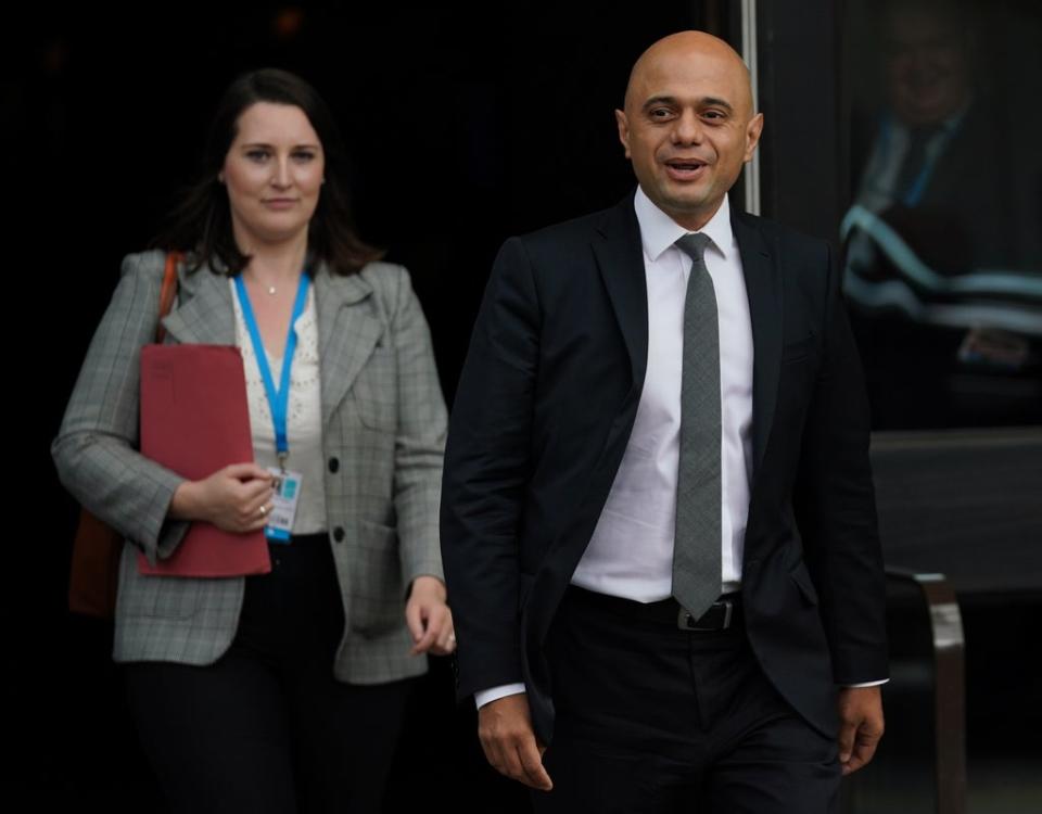 Health Secretary Sajid Javid pictured at the Conservative Party conference (Jacob King/PA) (PA Wire)