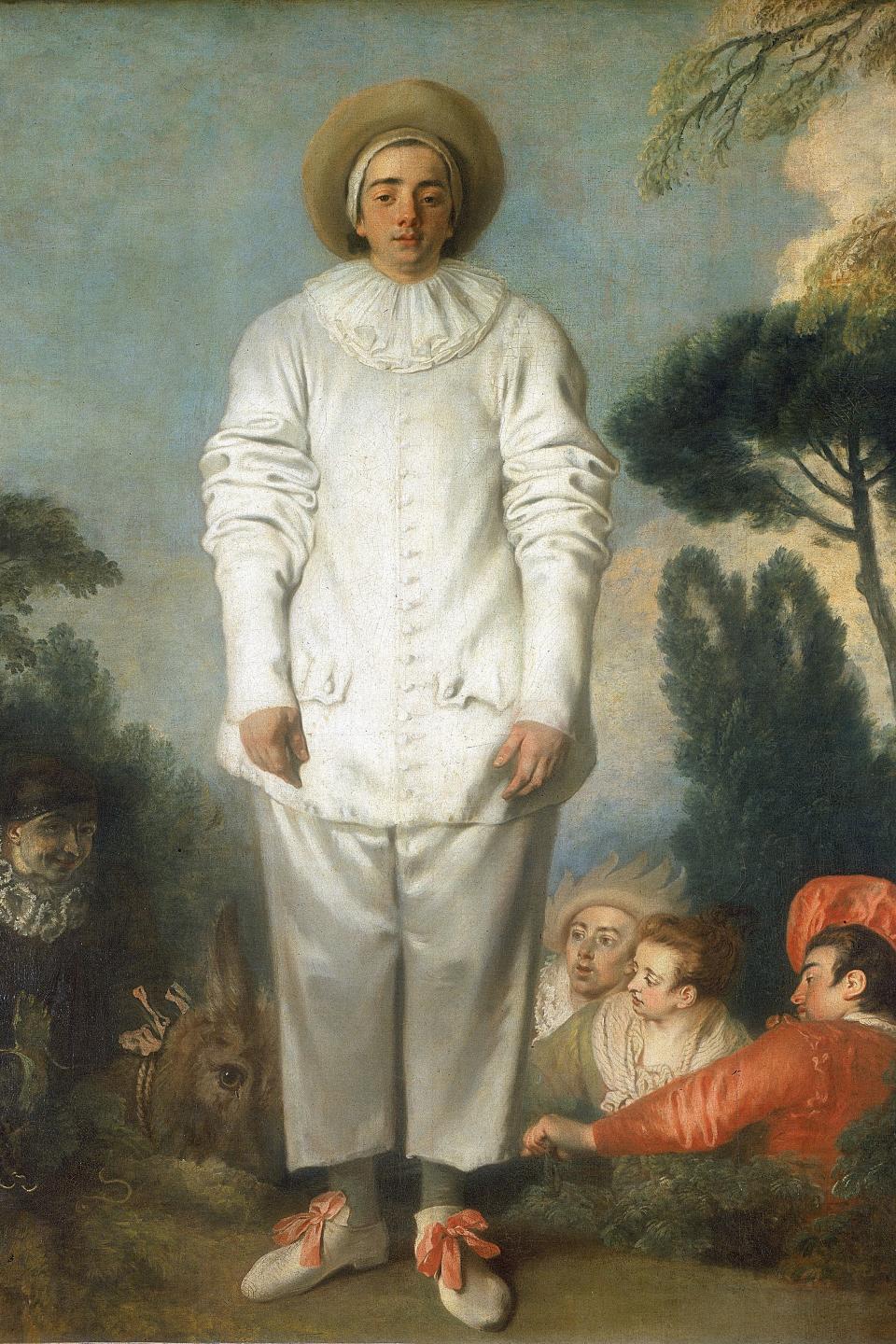 Gilles as Pierrot, by Jean-Antoine Watteau (1684-1721). Oil on canvas. Louvre, Paris.