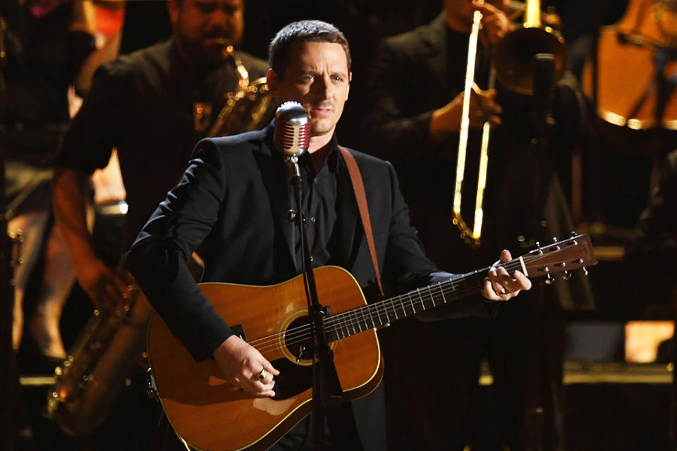 Sturgill Simpson performs onstage during The 59th Grammy Awards