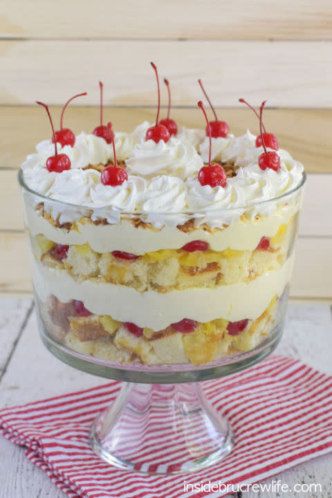 Pina Colada Cake Trifle