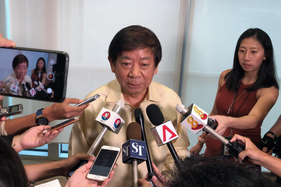 Transport Minister Khaw Boon Wan addresses reporters at the Port of Singapore Authority (PSA) building on Wednesday, 12 December 2018. PHOTO: Nicholas Yong/Yahoo News Singapore