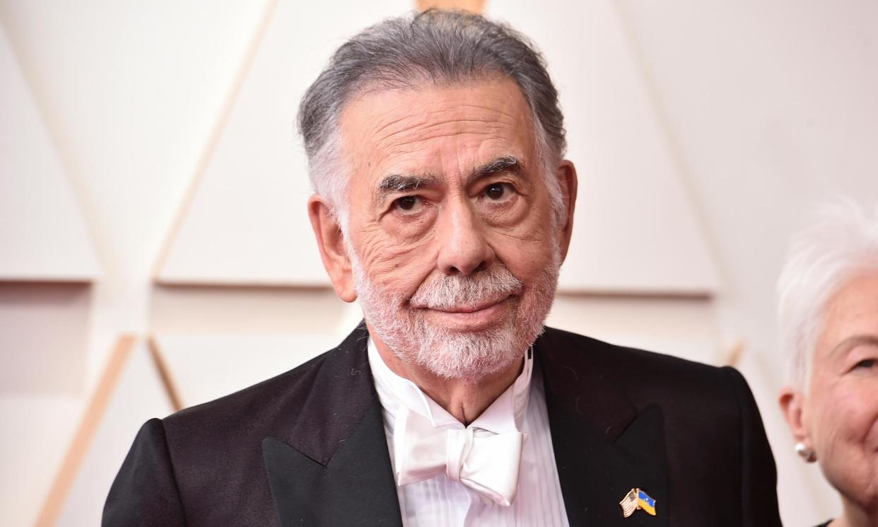 <span>Francis Ford Coppola pictured at the 2022 Oscars in Los Angeles. His self-financed epic Megalopolis will finally debut at Cannes film festival in May.</span><span>Photograph: Jordan Strauss/Invision/AP</span>