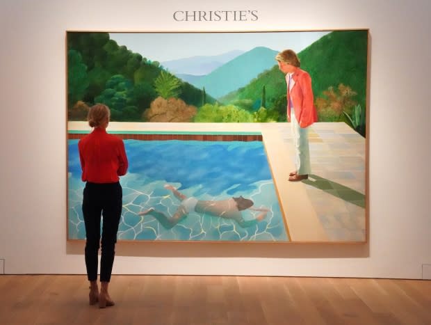 David Hockney painting auctions for record $90M