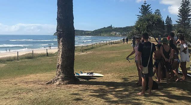 A surfer said he was circled by a shark at Lennox Head. Source: Facebook/ Dave Sharp