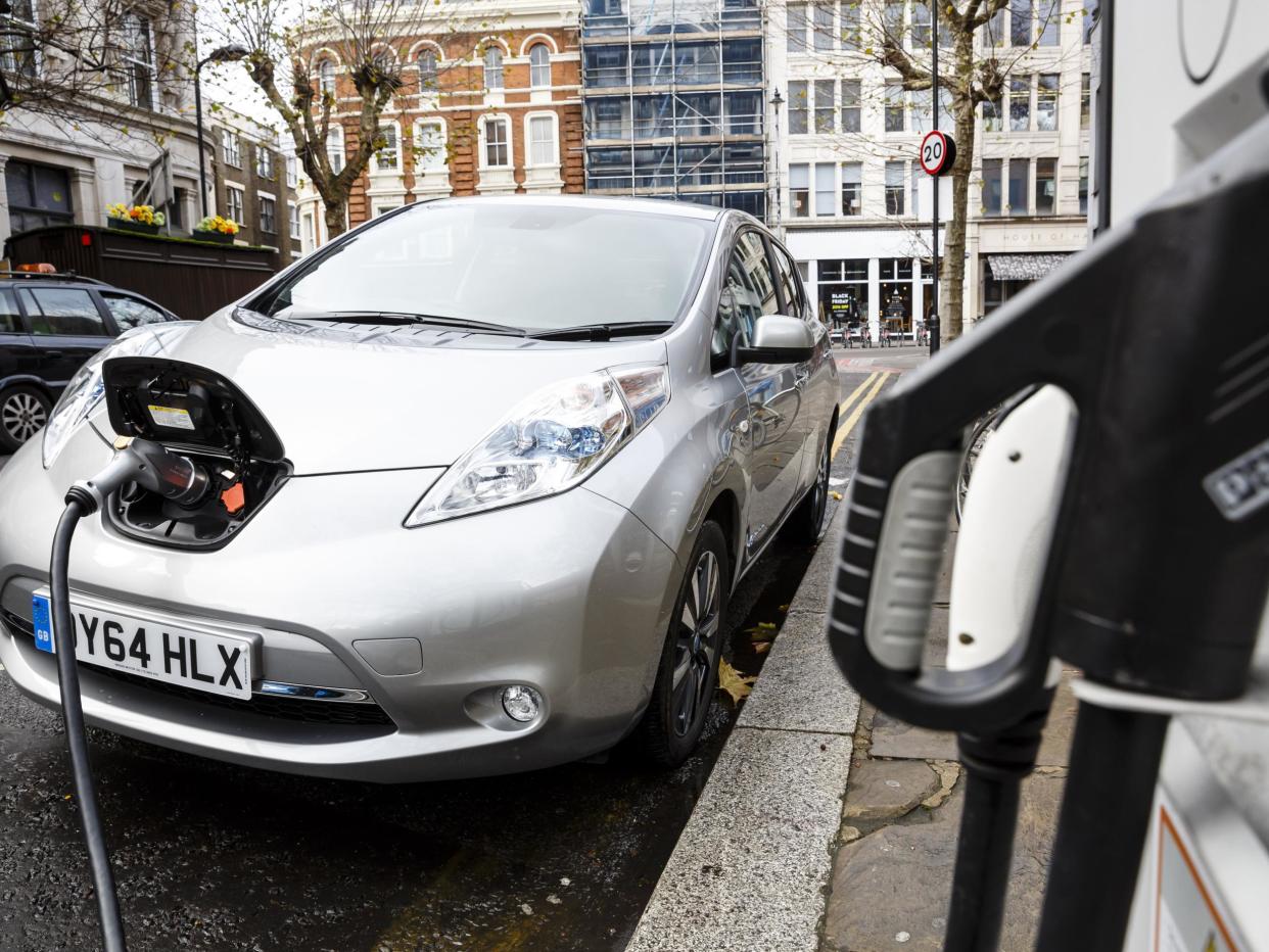 A new report says most new cars and vans should be electric by 2030 if the UK is to meet legal targets to cut emissions: Getty Images