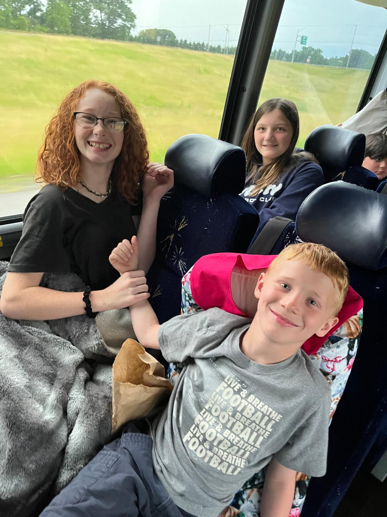 On June 20 this group was among the 24 children from Ottawa County who loaded on a chartered bus and headed to Camp NEOSA.