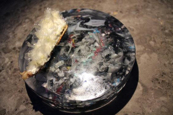 The Plastic Fantastic dish highlights the amount of plastic in the ocean (Clare Vooght)