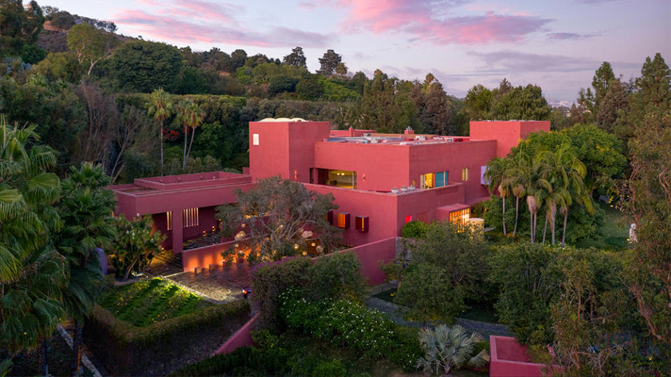 The home’s bright pink exterior reflects its Mexican connection. - Credit: Tyler Hogan