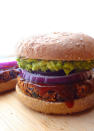 <p>If you’re looking to swap out your animal by-products with a vegan source of protein, black beans will save the day. Delicious in a salad or in tacos, this iron-heavy bean will “beef” up your burger while you’re taking a break from meat. Great for your energy, these burgers will boost your mood and make you feel full. <i>(Photo via <a href="http://www.whereyougetyourprotein.com/no-crumble-bbq-black-bean-burgers/" rel="nofollow noopener" target="_blank" data-ylk="slk:Where You Get Your Protein;elm:context_link;itc:0;sec:content-canvas" class="link ">Where You Get Your Protein</a>)</i></p>