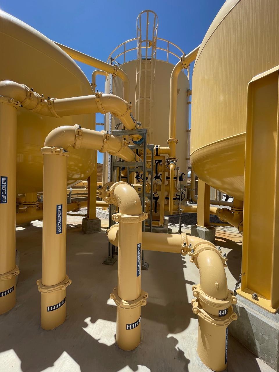 Marana's Picture Rocks Water Treatment campus is one of two treatment plants removing PFAS and 1,4 dioxane from drinking water. The facility, operating since 2021, treats water through a process that includes UV light, advanced oxidation, and granulated activated carbon filters.