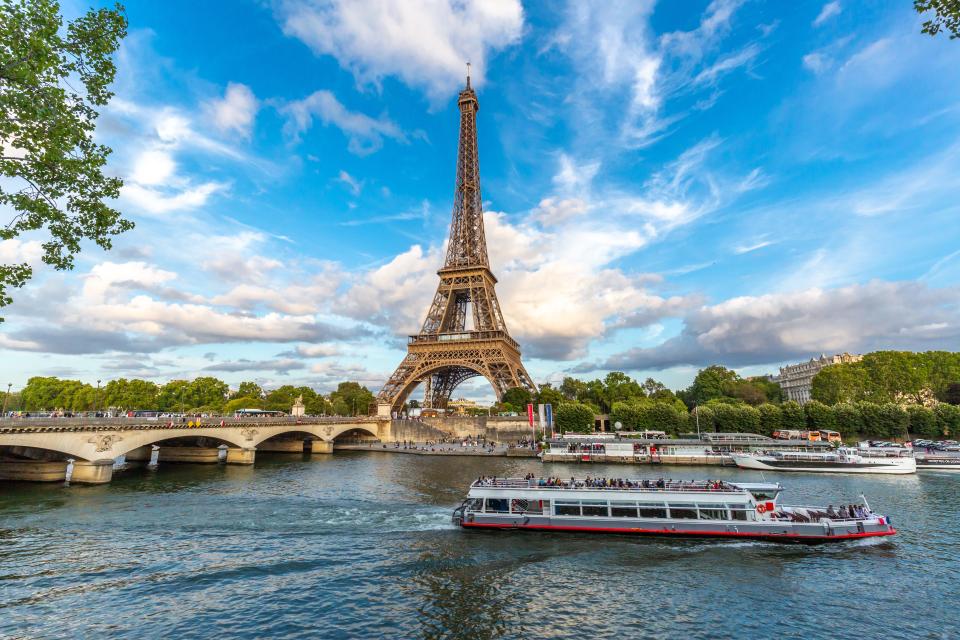 Eiffel Tower and Seine River