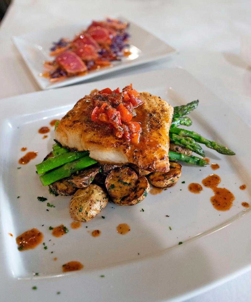 The Fishermans' Corner restaurant in Perdido offers diners plenty of seafood options like the pan-seared Grouper. 