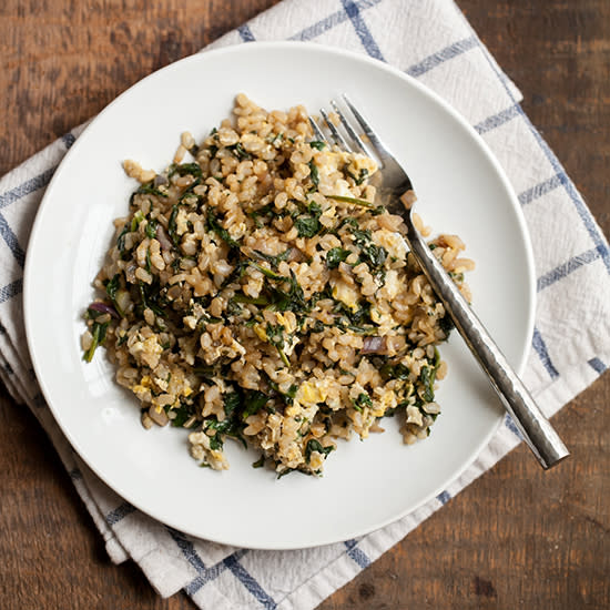 Breakfast Fried Brown Rice