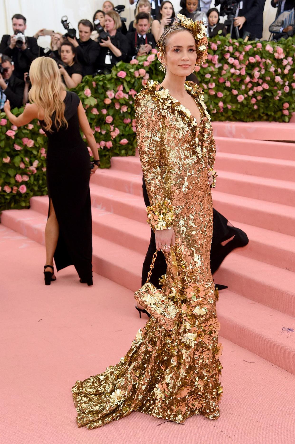 Emily Blunt attends The 2019 Met Gala Celebrating Camp: Notes on Fashion at Metropolitan Museum of Art on May 06, 2019 in New York City.