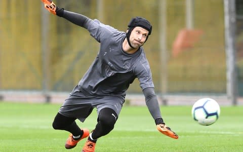 Cech looks likely to retain his place in goal against Chelsea on Saturday - Credit: ARSENAL FC