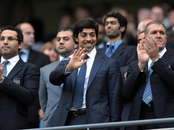 Man City owner Sheikh Mansour is the brother of Abu Dhabi crown prince Mohammed bin Zayed (AFP/Getty Images)