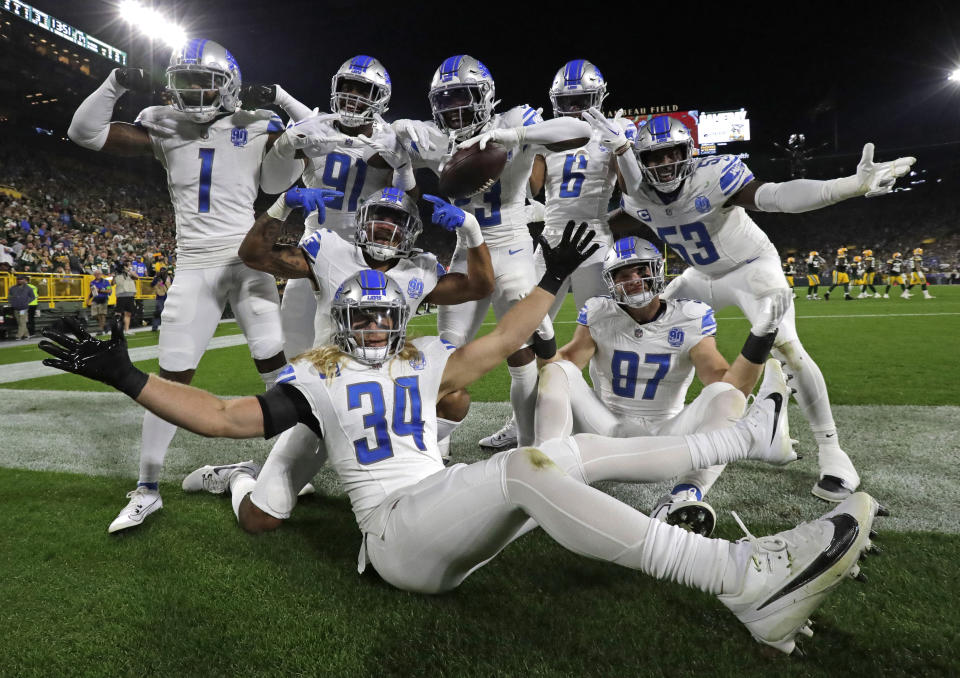 It was a great night for the Lions on Thursday at Lambeau Field, especially for their defense. (Dan Powers-USA TODAY Sports)