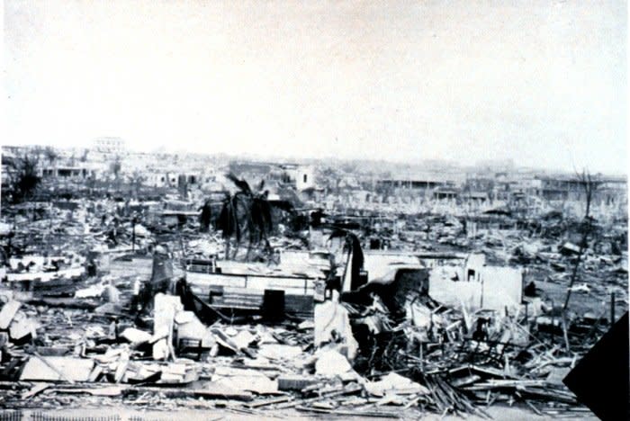 On September, 3, 1930, a Category 4 hurricane struck the Dominican Republic, killing at least 2,000 people, though some estimates put the death toll much higher. File Photo courtesy NOAA