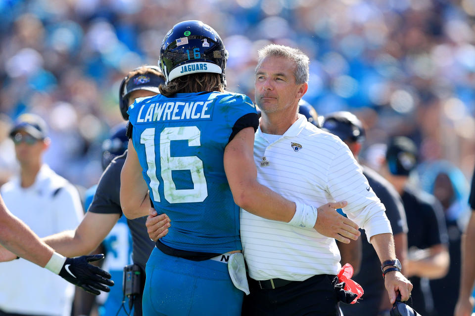 Urban Meyer made a mess of his time with the Jacksonville Jaguars. But even then, it might've been forgiven were it not for how he mishandled Trevor Lawrence. (Photo by Sam Greenwood/Getty Images)