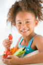 <div class="caption-credit"> Photo by: iStockphoto</div><b>Consume a balanced and healthy diet.</b> <br> <br> Meals with plenty of <a rel="nofollow noopener" href="http://www.parents.com/recipes/nutrition/kids/veggies-for-children/" target="_blank" data-ylk="slk:colorful fruits and vegetables;elm:context_link;itc:0;sec:content-canvas" class="link ">colorful fruits and vegetables</a> will help boost your child's immune system. Look for foods rich in vitamin C (broccoli, strawberries, and oranges) and vitamin D (tuna, fortified milk, and cereals). Eating yogurt with active cultures (probiotics) can also help build defenses.