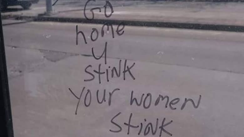 Windsor man alerts police to offensive bus stop graffiti