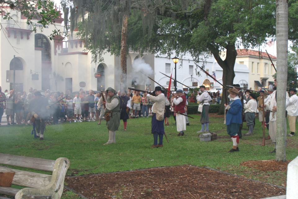 Reenactors will sack and burn St. Augustine this weekend.