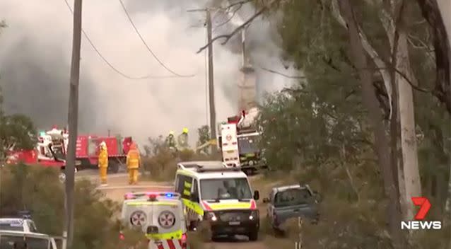 A member of the public first noticed the smoke and contacted emergency services. Source: 7 News